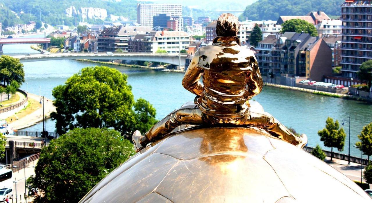 Arcadia - Peniche De Standing A Namur Avec Vue Sur La Citadelle Ngoại thất bức ảnh